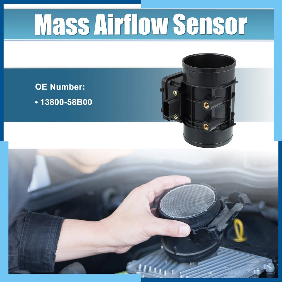 Pack(1) Car Mass Air Flow Sensor Meter 1380058B00 for Suzuki Sidekick 1992-1998 - Image 2 of 4