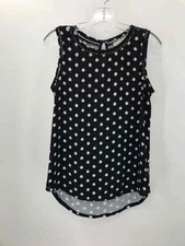 Pre-Owned Loft Navy Size Small Printed Tank Top