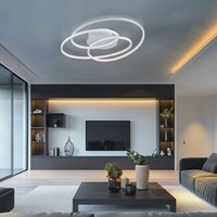 Led Luxus Decken Lampe Ess Wohn Zimmer Beleuchtung Switch Dimmer Leuchte Weiß