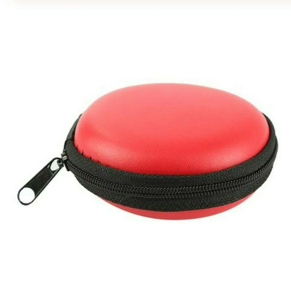 Mini Portable Earphone Bag Coin Purse Headphone Case Hard Cable Storage Box - Image 4 of 4