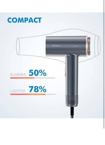 2024 Whaler's twistcurl Hair Dryer, 200 Million Negative lonic Blow Dryer - Picture 5 of 9