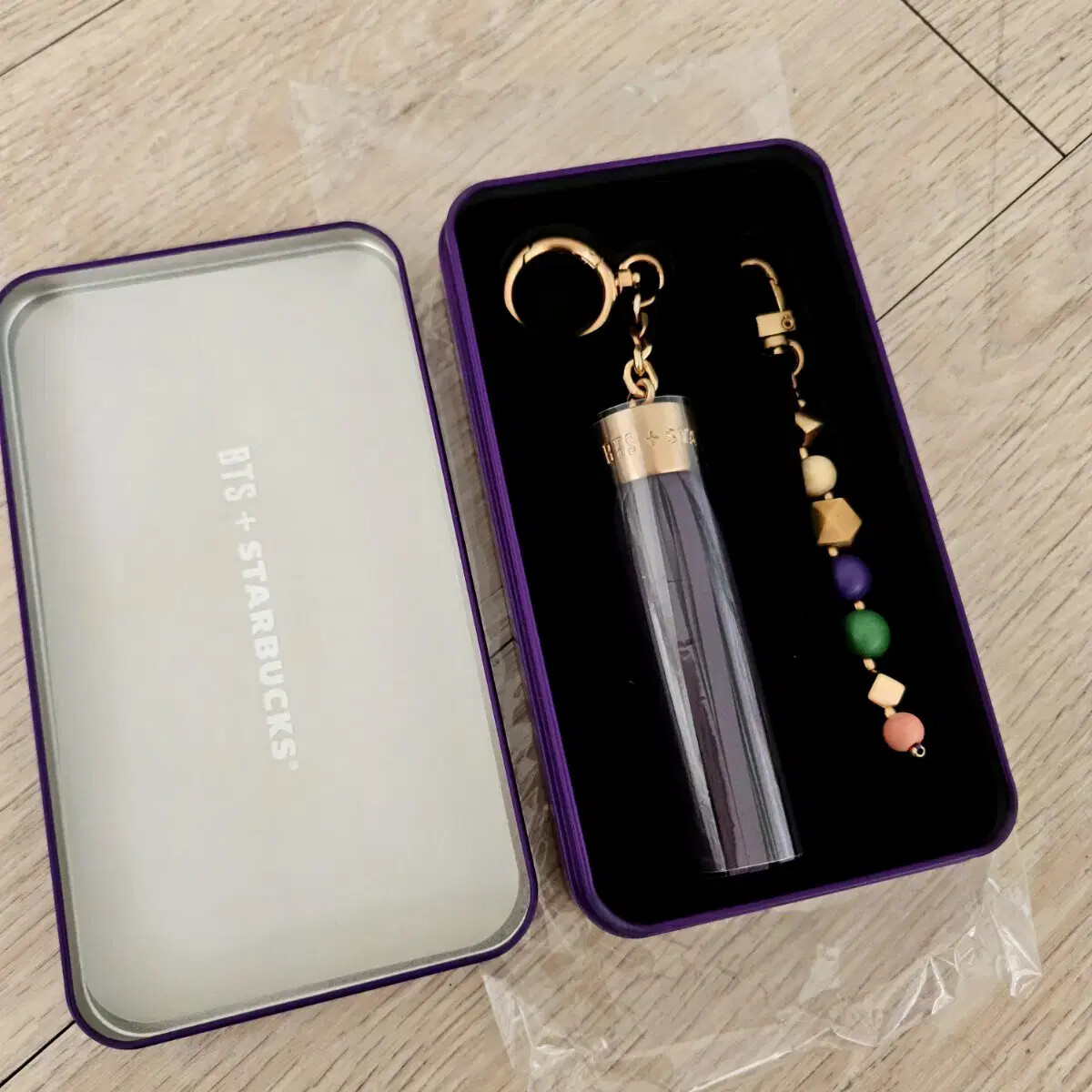 防弾少年団(BTS) - 値下げしました。BTSとSTARBUCKSコラボキーチェーン 海外限定スターバックス×BTS コラボ キーチェーン キーホルダー