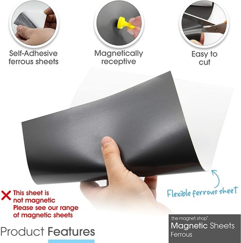 WarMag Self-Adhesive Rubber Steel Sheet Magnetically Receptive Wargaming Storage - Picture 3 of 4