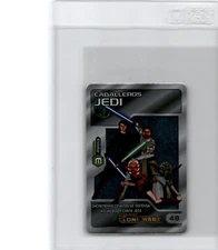 2009 Sabritas Star Wars Mini Card HTF Foil Caballeros Jedi