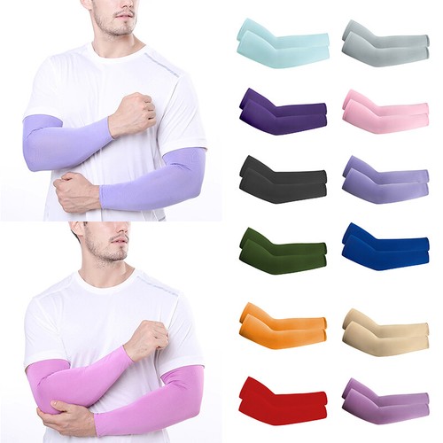 Arm Sleeves Sports Sleeve Sun UV Protection Hand Cover Cooling Running Cycling - Afbeelding 1 van 39