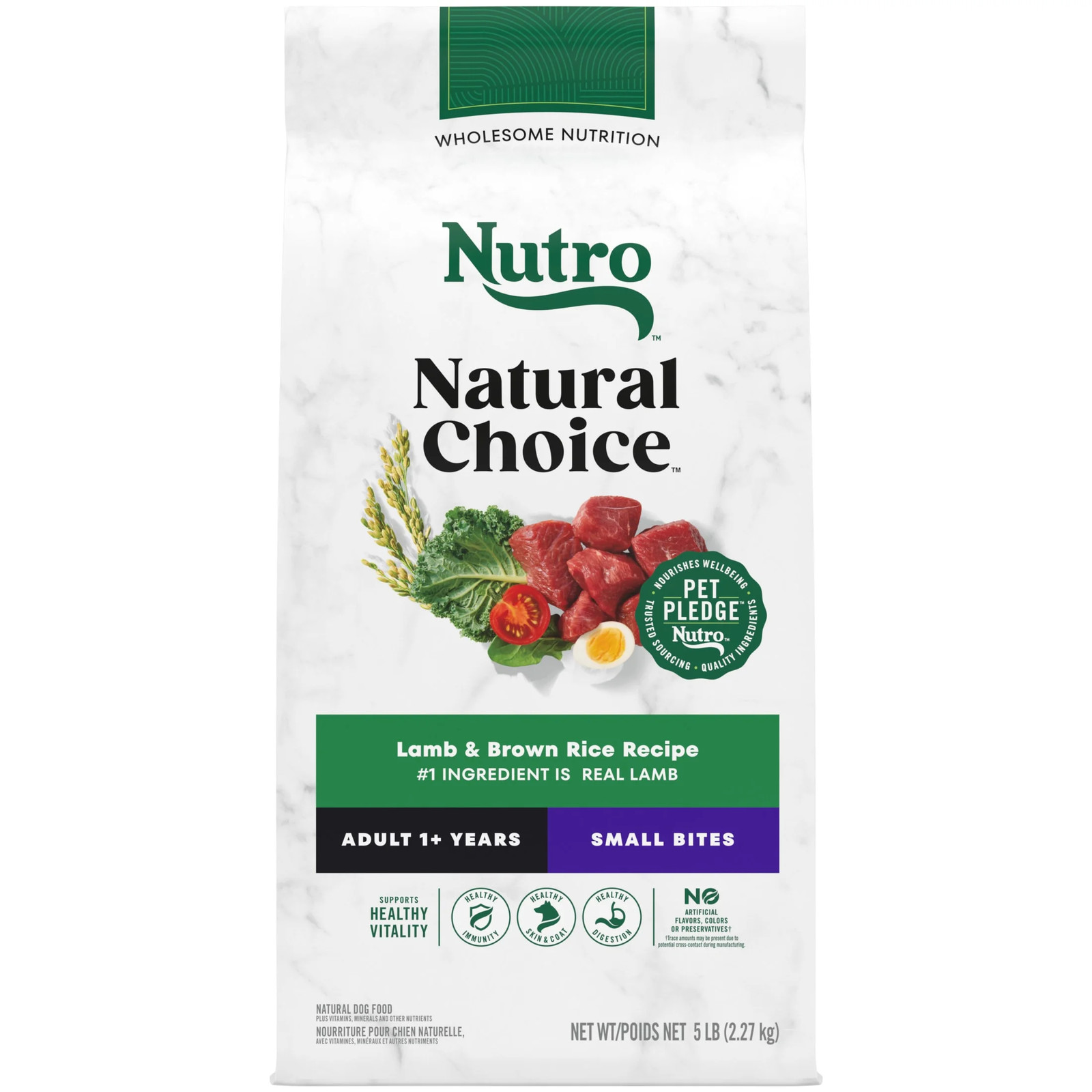 2 PACK Nutro Natural Choice Adult Dry Dog Food, Lamb & Brown