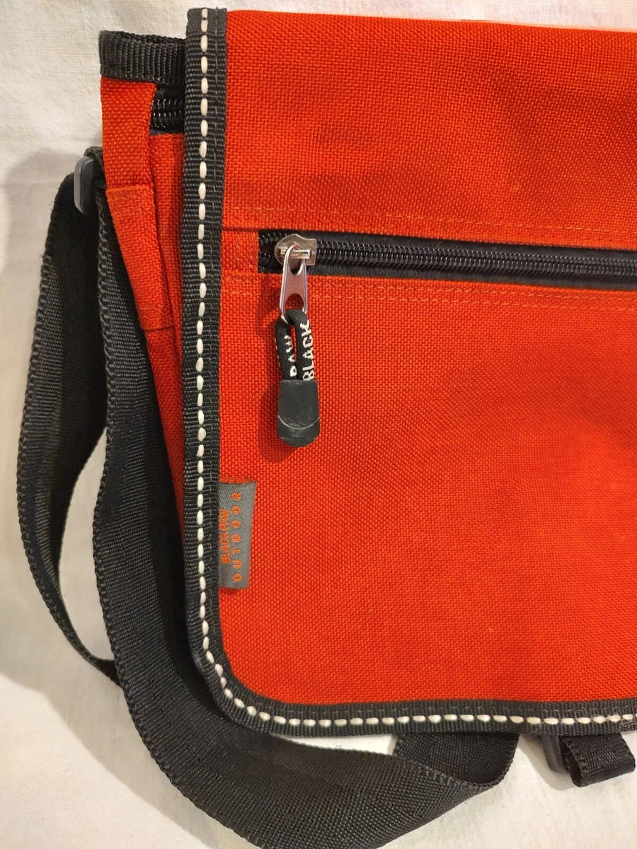 BLACK PAW NEW YORK NY Outdoor Crossbody Purse Messenger Travel Bag Red Black