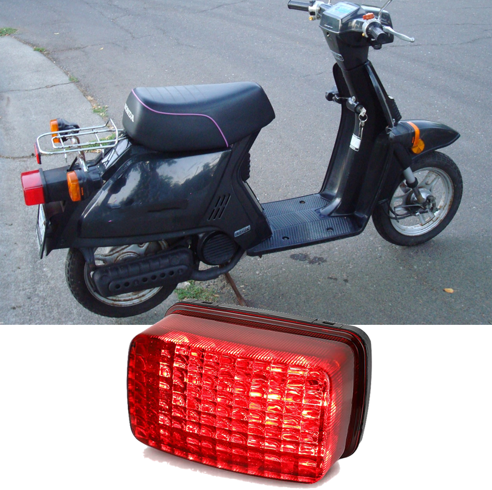 Motorcycle Red LED Taillight Brake Tail Light Lamp For Honda Spree