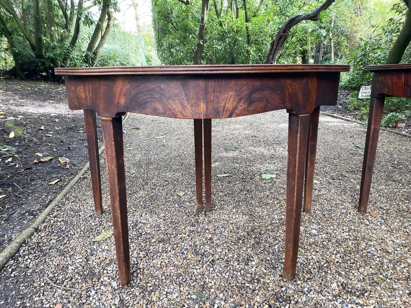 Antique II large Demi Lune Hall Tables eBay