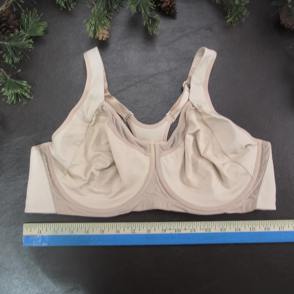 Sujetador Laisla Talla 42D Tostado Encaje Sin Forro Con Aros Cierre Ajustable Espalda Foto 2 de 4