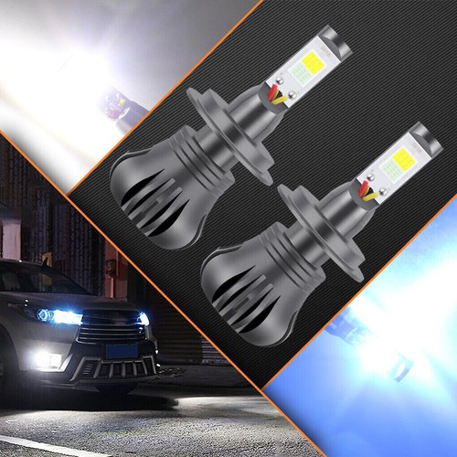 H7 Flashing White/Ice blue Switch COB LED DRL Bulbs For Honda Accord 2007-17 - Picture 5 of 8
