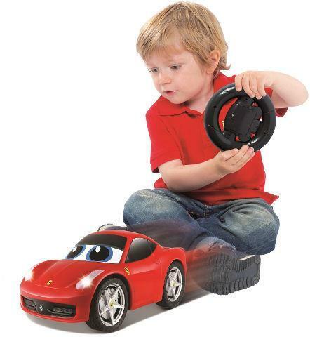 Burago Red Car Ferrari With Remote Control Young driver Toy +24 months