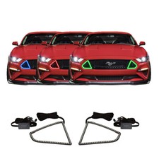 For Ford Mustang 18-23 Multi Color External Waterproof Halo Kit For Gt Grille For Ford Mustang 18-23 Multi Color External Waterproof Halo Kit For Gt Grille