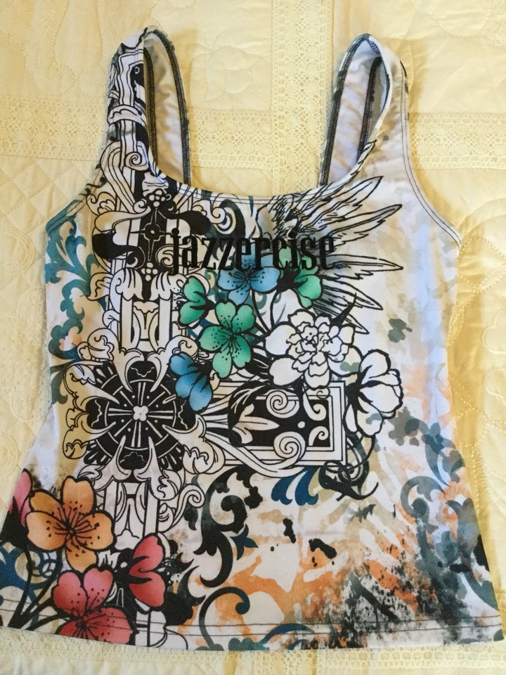 KOS USA Jazzercise Top  Medium Gym Fitness Workout