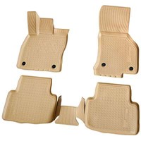 3D Gummi Fussmatten Passend FüR VW Passat 3G | B8 | Ab BJ 2014> | Beige Mit Rand