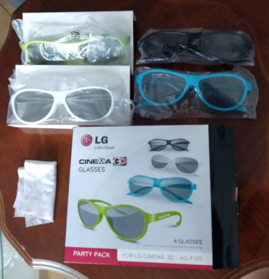 4 Stück LG Cinema 3 D Brillen