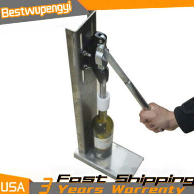#ad Hand Pressure Manual Corker Cork Wine Bottle Corking Inserting Stopper Stainless $85.00