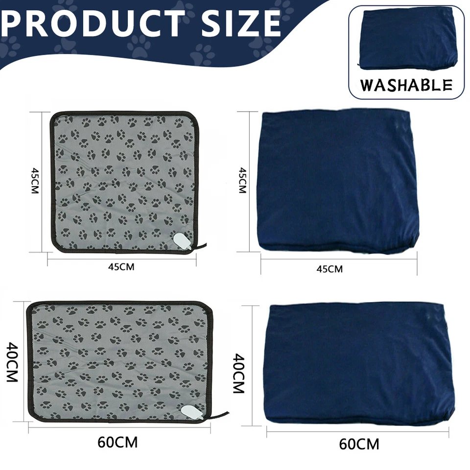 Pet Dog Cat Bunny Electric Heat Heated Heating Heater Pad Mat Blanket Bed AU     - image 2 of 4