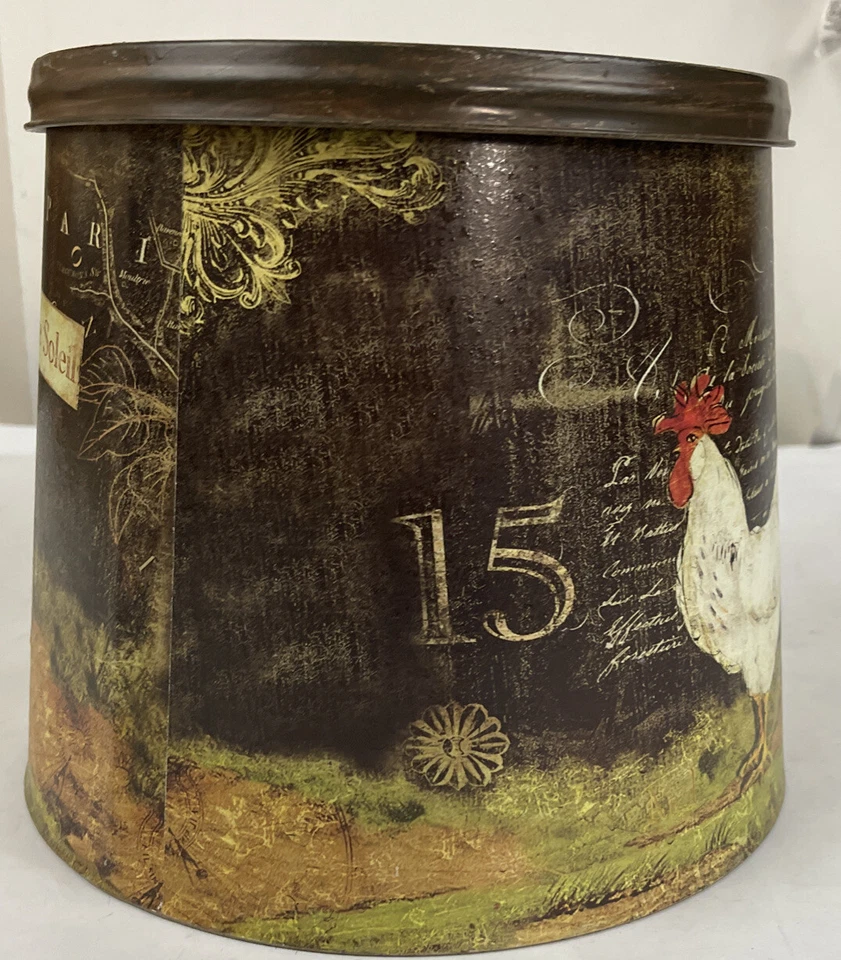 Creative Co-op Farmhouse Decorative  Tin / Pail - 10” Tall - Image 3 of 4