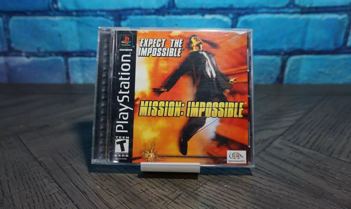 Mission Impossible Sony PlayStation 1 PS1 1999 Game Case and Manual