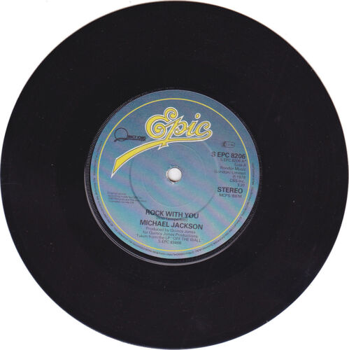 Michael Jackson ROCK WITH YOU Disque 45t 7" Vinyl Single Disc Record 1980 - Afbeelding 1 van 2
