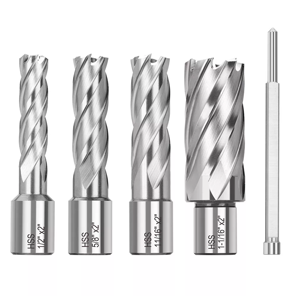 11pcs HSS Annular Cutter Set Weldon 3 4