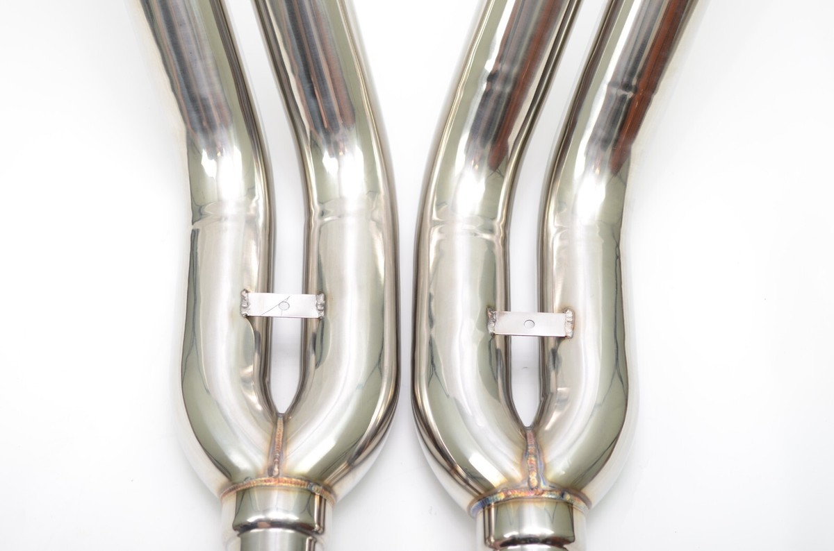 All Out Fab V12 Long Extended Blast Pipe - 3" Outlet, Polished Stainless Steel Tip