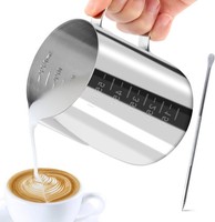 MilchkäNnchen Edelstahl 600Ml Handheld AufschäUmkäNnchen FüR Latte Art Barista