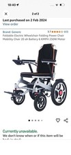 folding mobility power chair with lithium batteries and charger scooter buggy