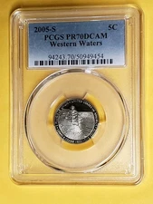2005 S 5C Western Waters Jefferson Nickel PCGS PR70DCAM