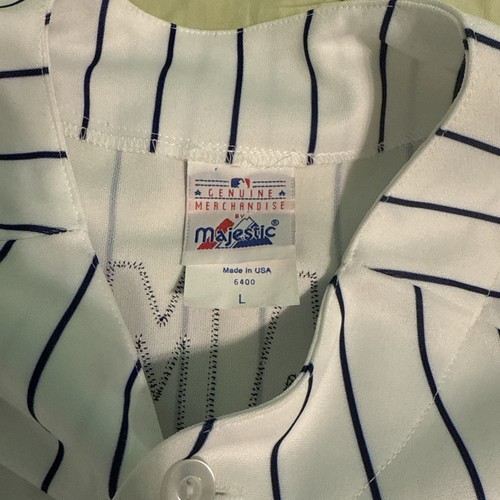 MLB Replica 2002 New York Yankees Giambi #25 Pinstripe Baseball Jersey NWT Sz L - Picture 5 of 8