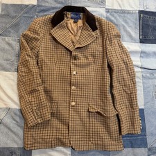 Vintage Ralph Lauren Equestrian Style Tweed Blazer Coat 10