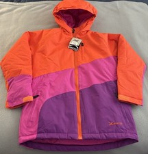 NEW Arctix Girls Winter Jacket M 10 -12 Orange Purple, X-tra Insulated