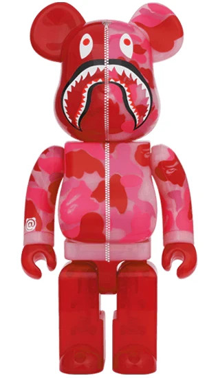 MEDICOM TOY - 超合金 BE@RBRICK BAPE CAMO SHARK PINK／BLUE _12.JPG?set_id=880000500F