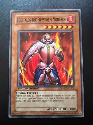 Thestalos der Feuersturmmonarch GLD2-DE008 Common Limited Edition NM Yugioh