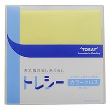 TORAY Trecy Ultra-Fine Fiber Cleaning Cloth 30 x 30 cm Plain Light Lemon