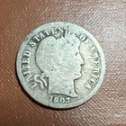 1907 Barber Silver Dime.