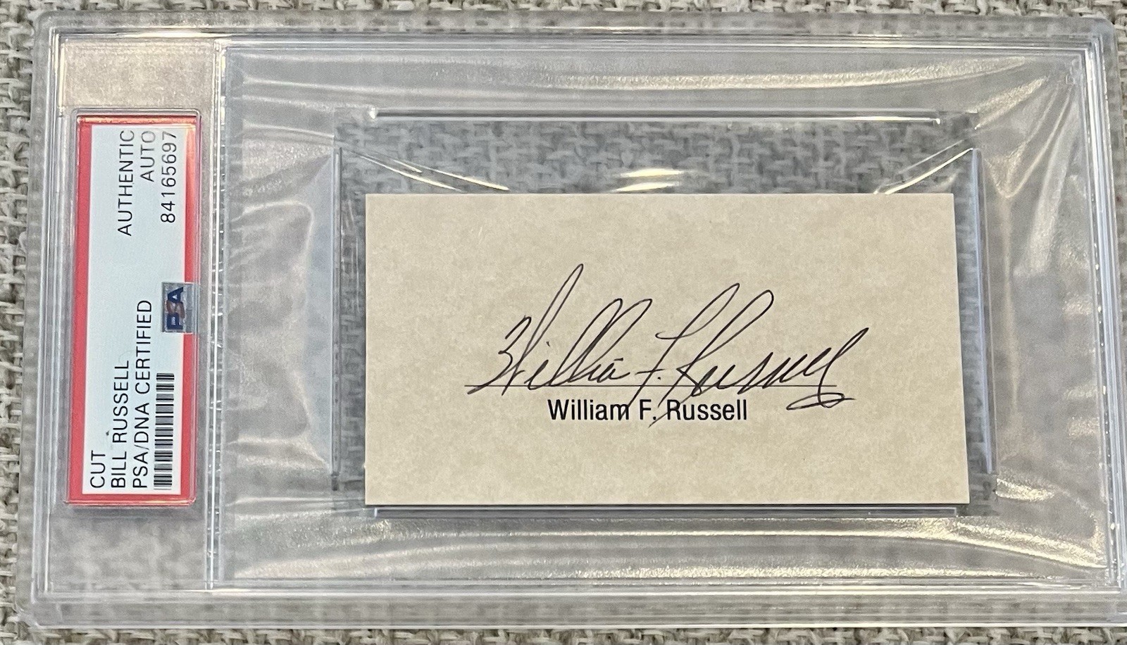Bill Russell RIP Celtics Signed Cut Nice Autograph PSA/DNA