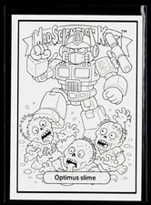 Mad Scientist 40K GPK Spoof MAD MONEY SSP COLORING CARD ~ Optimus Prime