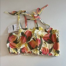 J crew crewcuts bikini top Girls' Lettuce-Edge size 4