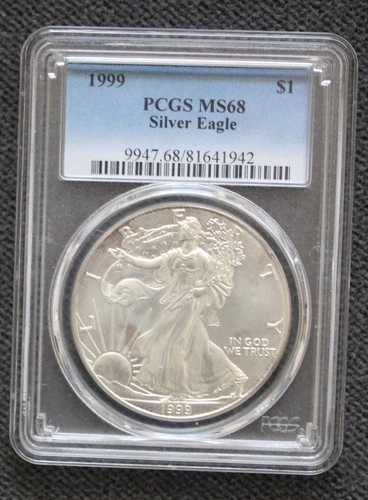 1999 American Silver Eagle MS68