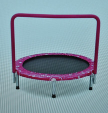 36" Kids Trampoline Rebounder TW10006PI Pink w Covered Handrail  Pad Jumper
