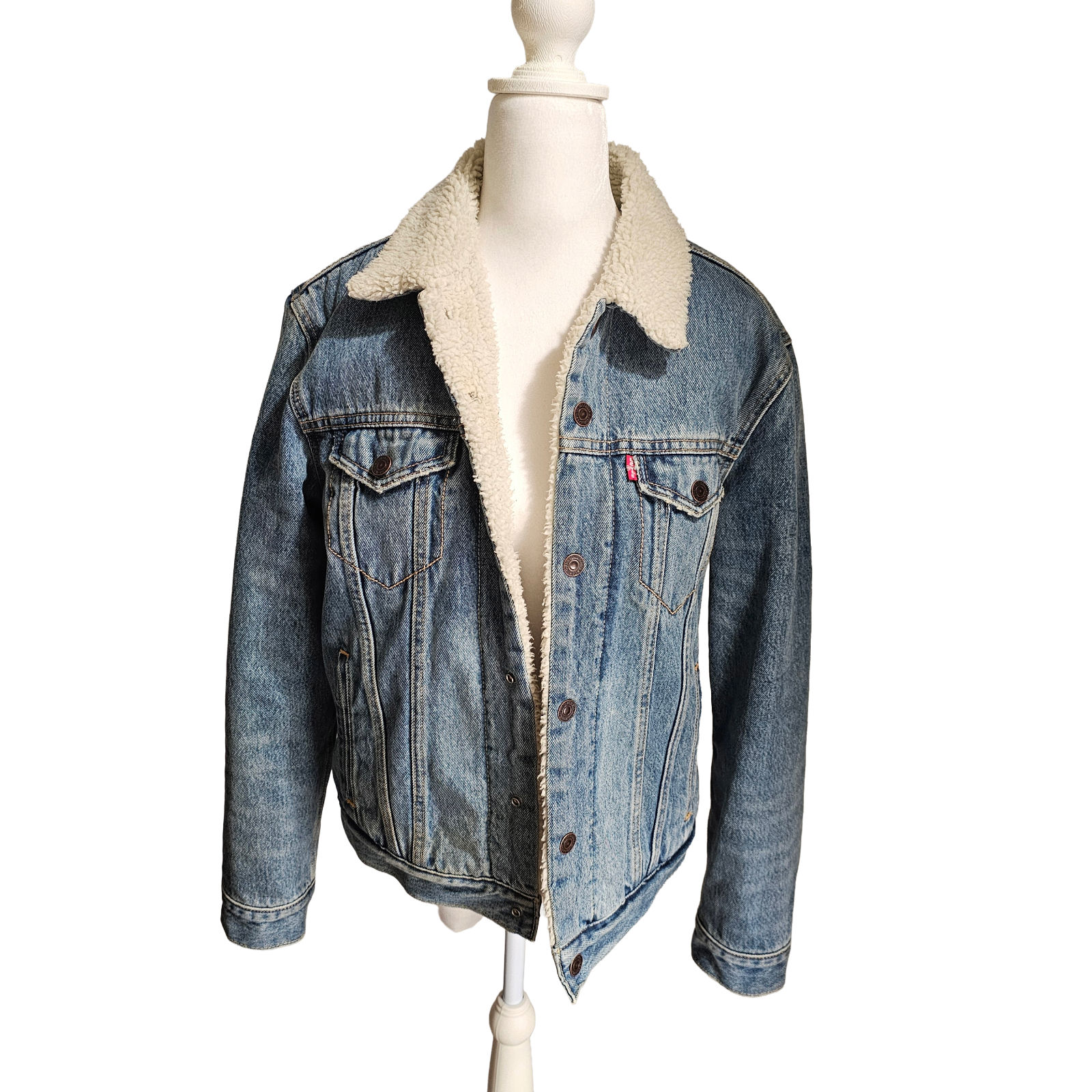 Levi's Sherpa Lined Denim Trucker Jacket Men's S (MF 2016)