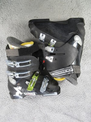 Salomon X Wave 8 Womens Ski Boots 25.5 Mondo Black Flex 80 Alpine Downhill