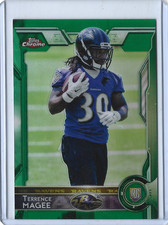 2015 Topps Chrome Terrence Magee Green Refractor Parallel Rookie 🏈Ravens🏈