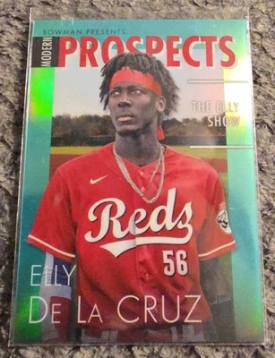   2023  Elly De La Cruz /125 Aqua Topps Bowman Modern Prospects  MP-9