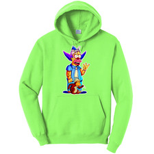 NEW Artbag Ink Clothing KRUSTY GANGSTA NEON GREEN Hoodie SM-4XLARGE MADE IN USA