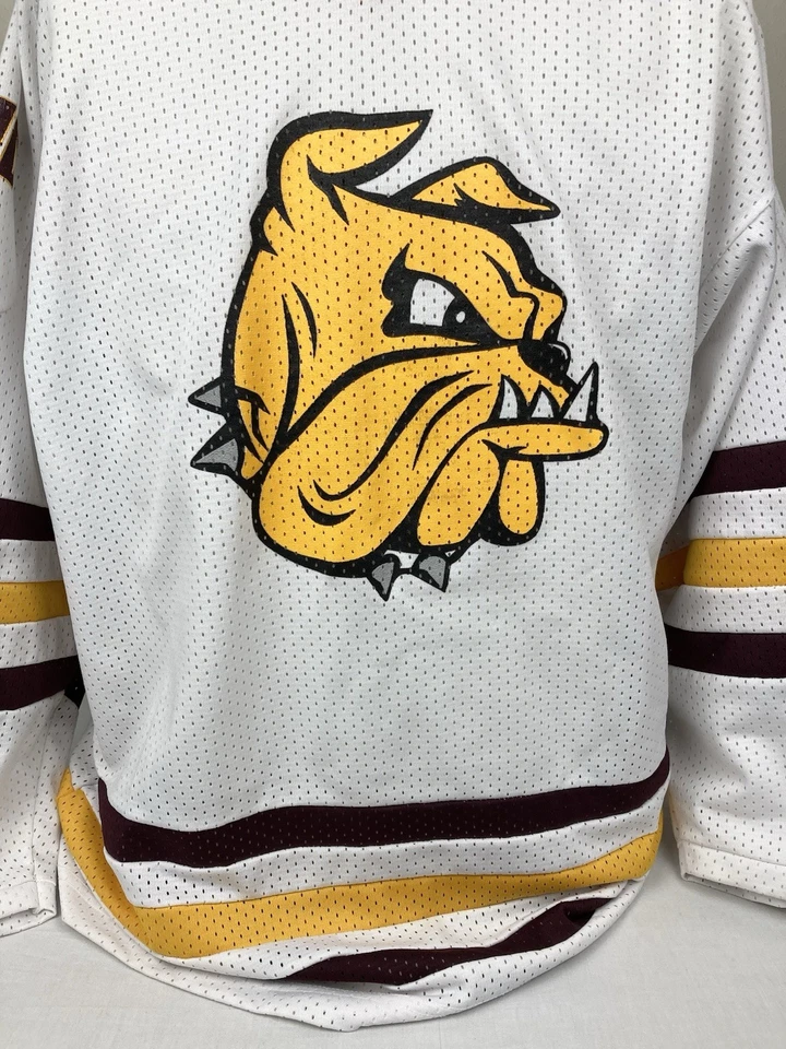 CAMISETA DE HOCKEY UNIVERSITARIA DE COLECCIÓN K1 UMD MINNESOTA DULUTH BULLDOGS PARA HOMBRE XL ¡HECHA EN EE. UU.! Foto 3 de 4
