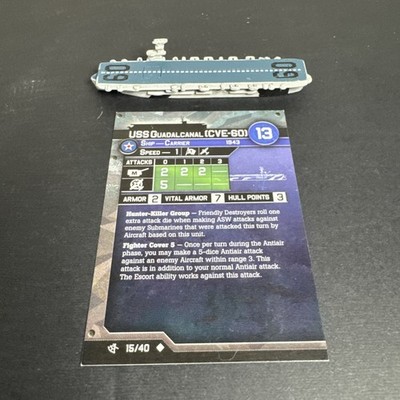 Axis & Allies War At Sea – Ryujo 37/40, Superficie, WizKids, Collezionismo - 4