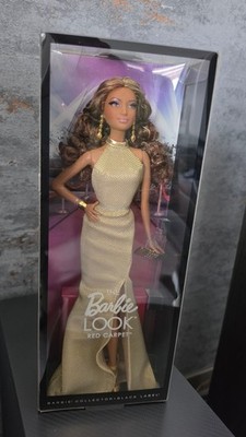 The Barbie Look Red Carpet Gold Gown Black Label Collector BCP87